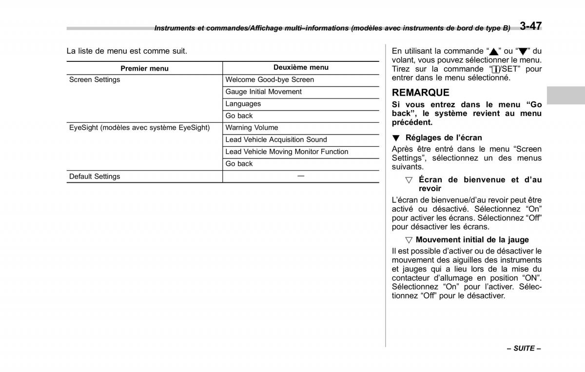 Subaru XV Crosstrek manuel du proprietaire / page 203