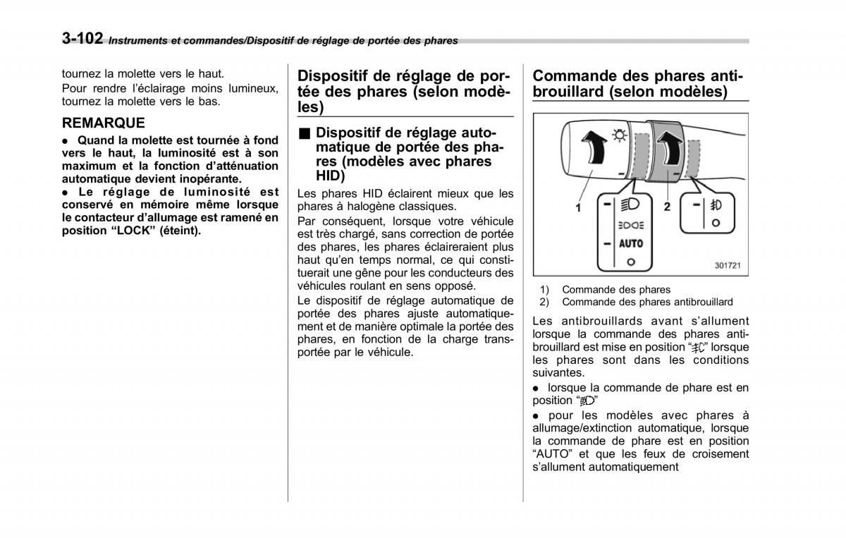 Subaru XV Crosstrek manuel du proprietaire / page 258