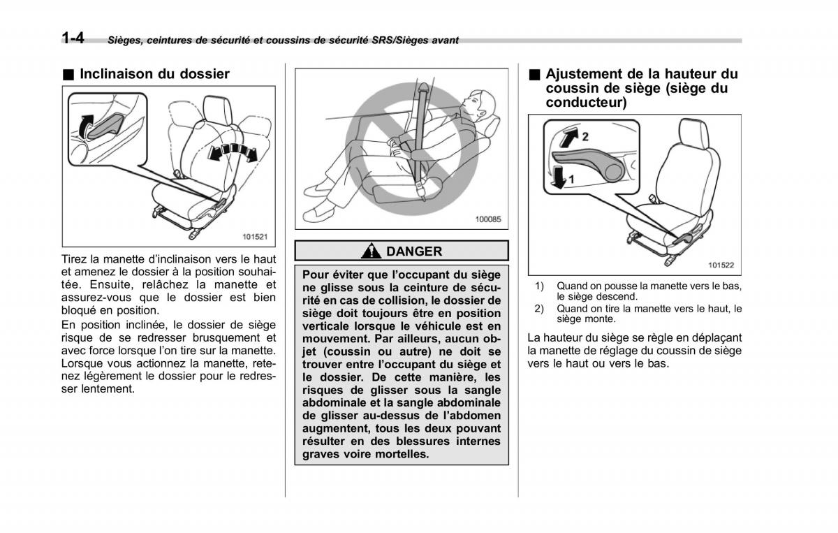 Subaru XV Crosstrek manuel du proprietaire / page 36