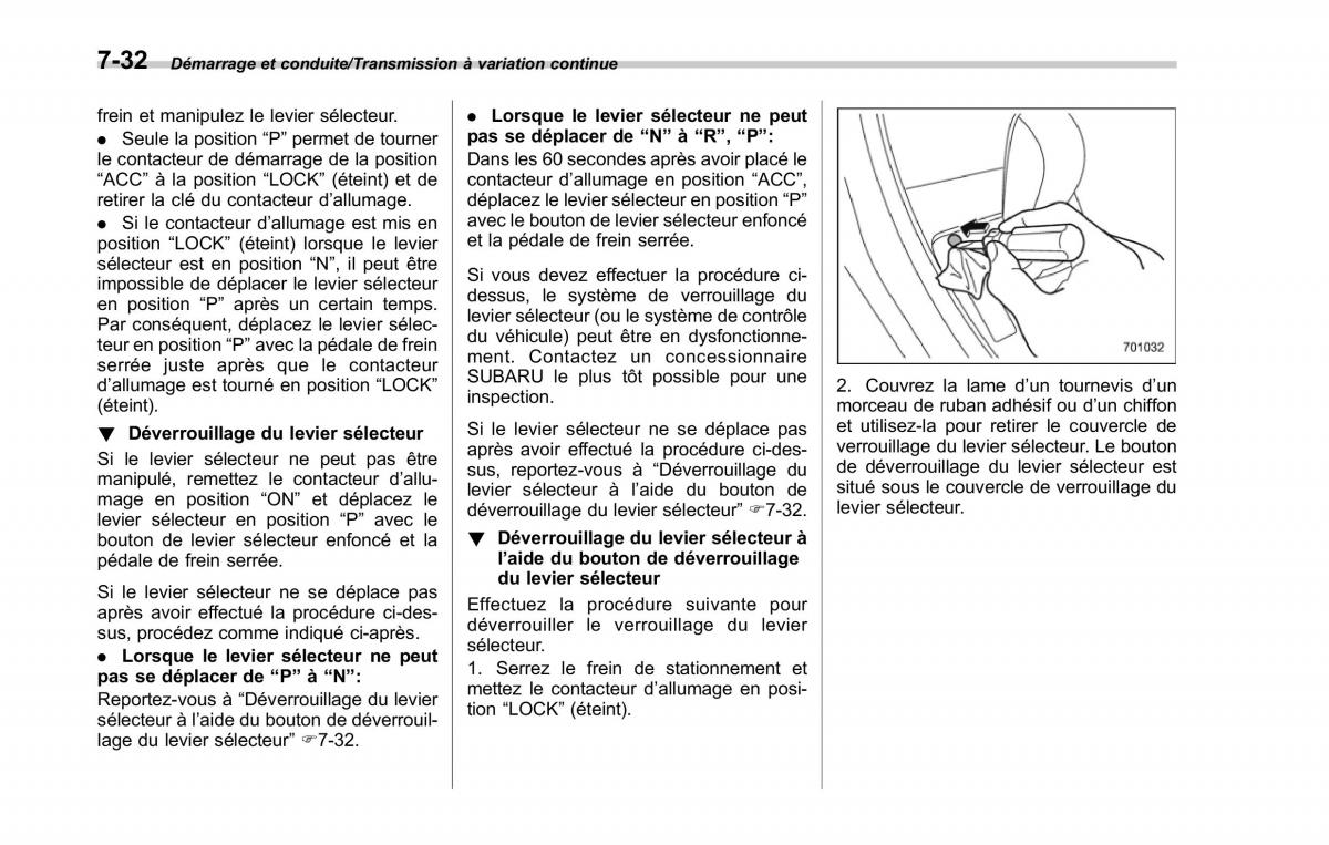 Subaru XV Crosstrek manuel du proprietaire / page 466