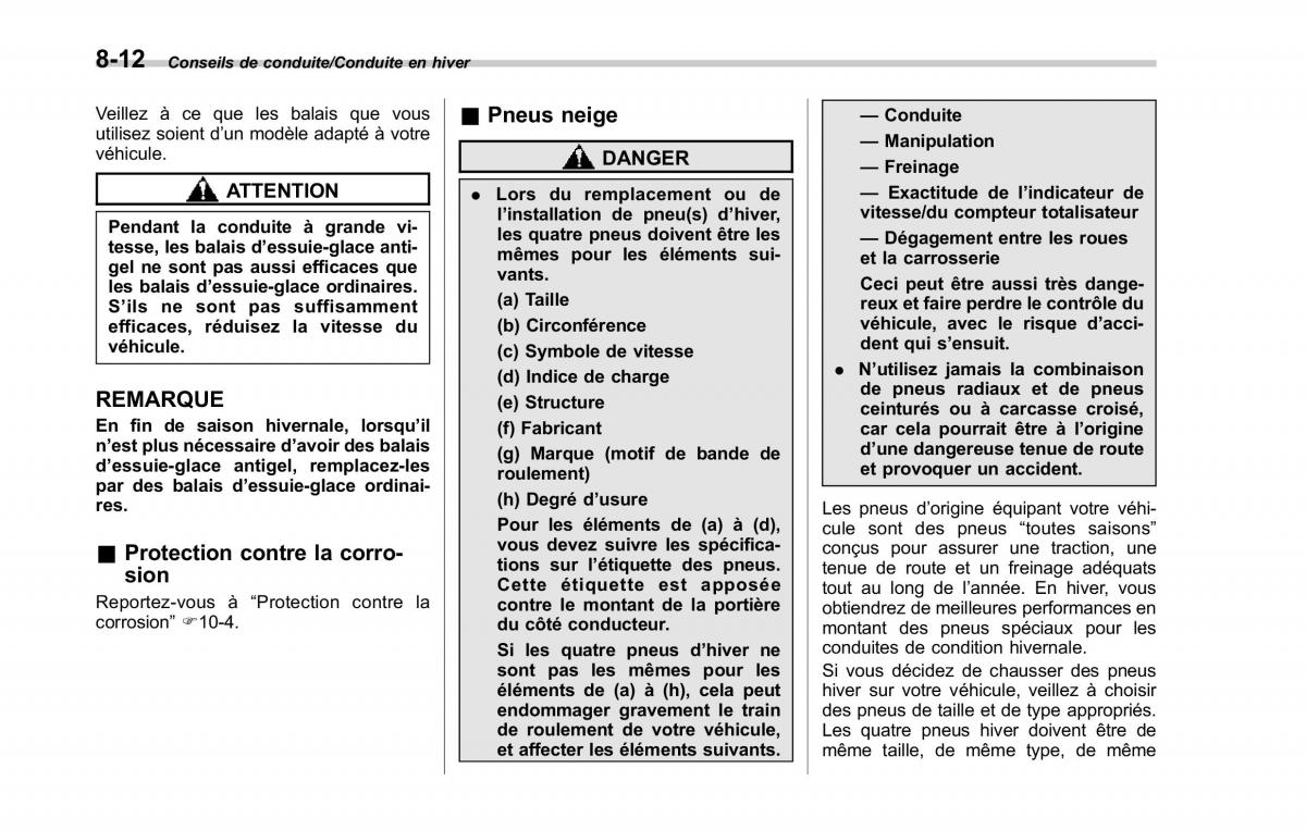 Subaru XV Crosstrek manuel du proprietaire / page 500