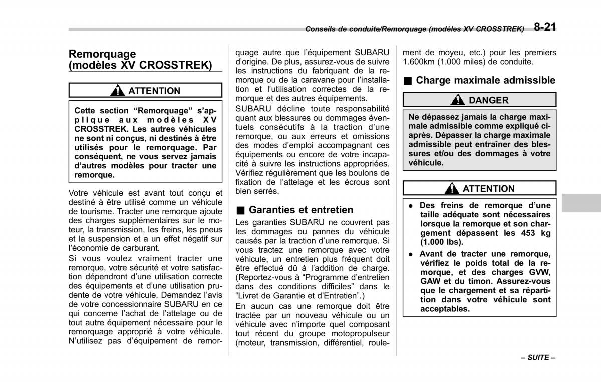 Subaru XV Crosstrek manuel du proprietaire / page 509