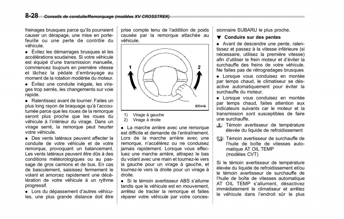 Subaru XV Crosstrek manuel du proprietaire / page 516