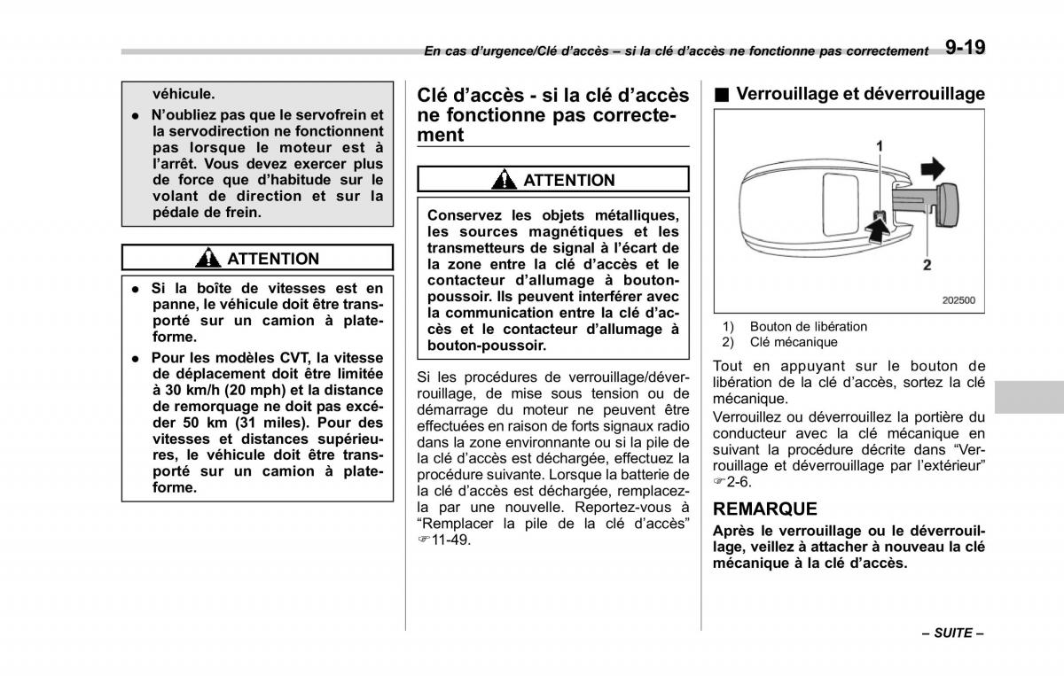 Subaru XV Crosstrek manuel du proprietaire / page 537