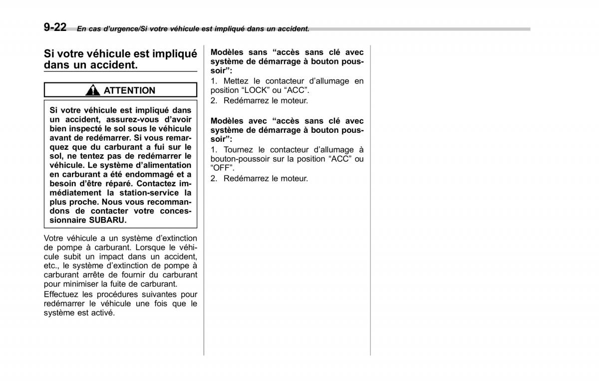 Subaru XV Crosstrek manuel du proprietaire / page 540