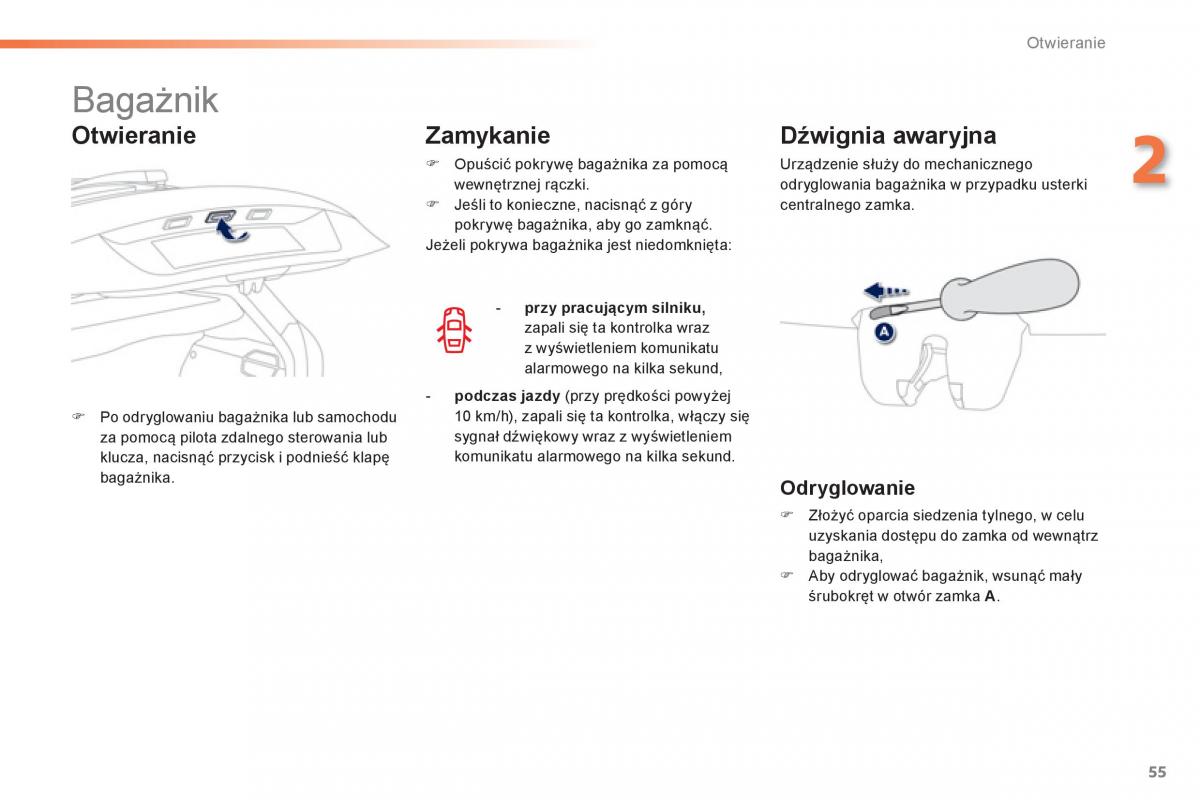 Peugeot 208 instrukcja obslugi / page 57