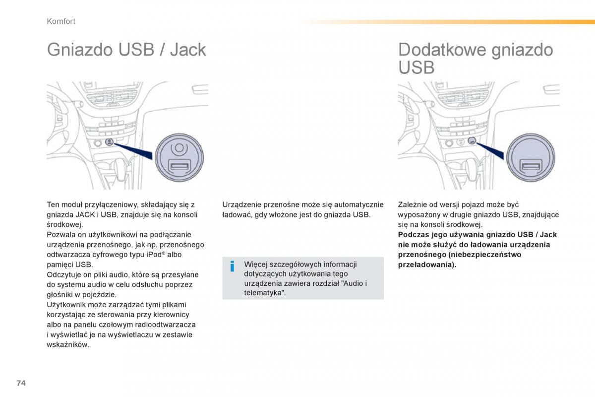 Peugeot 208 instrukcja obslugi / page 76