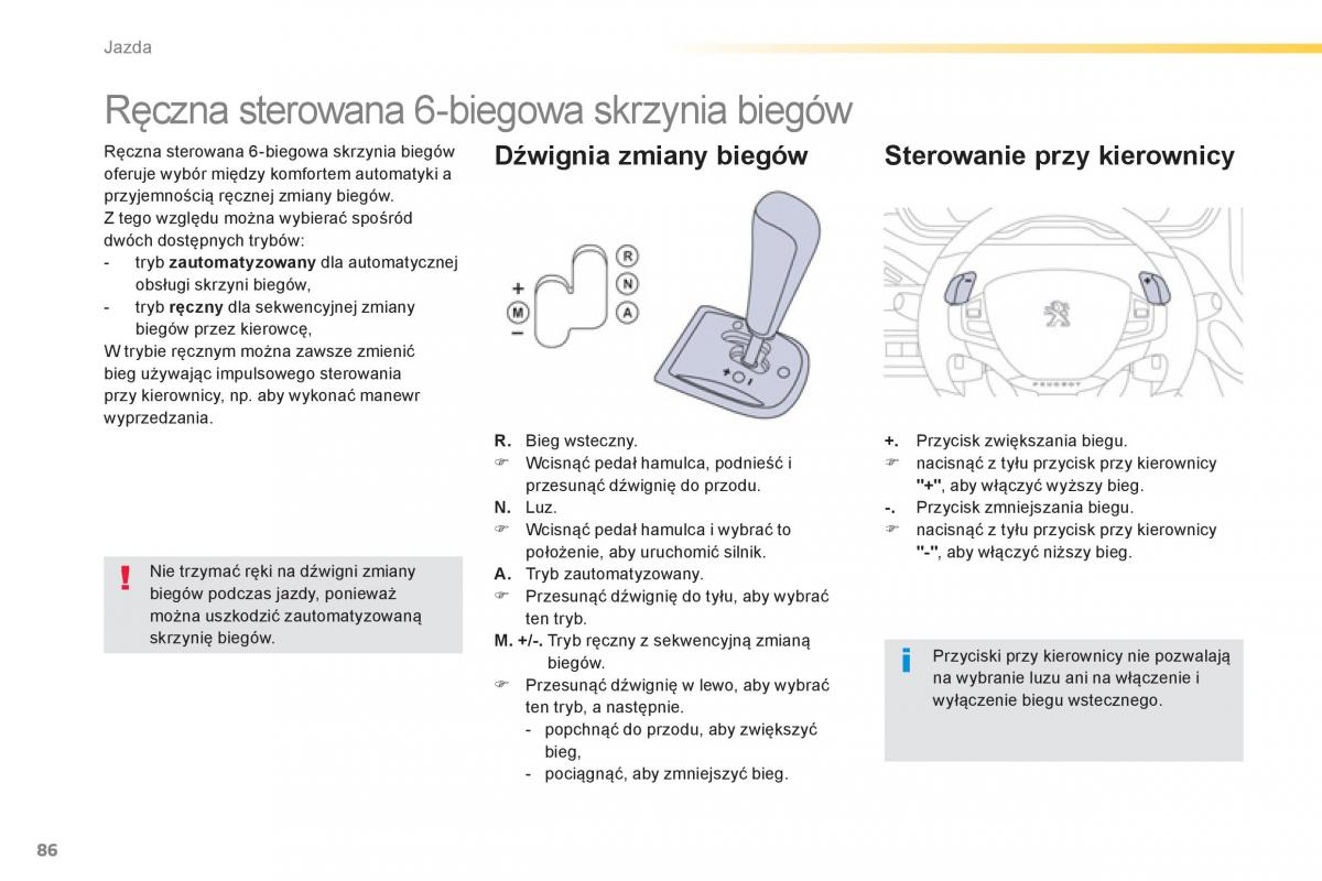 Peugeot 208 instrukcja obslugi / page 88