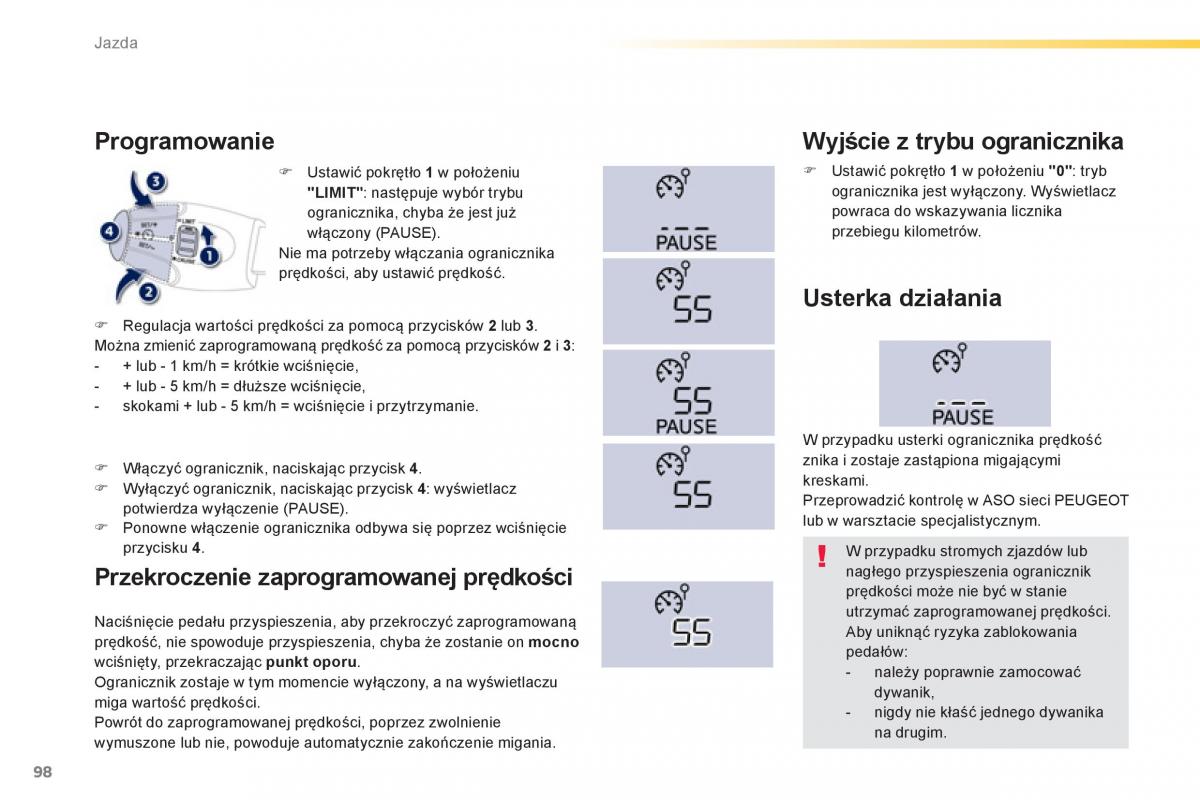 Peugeot 208 instrukcja obslugi / page 100
