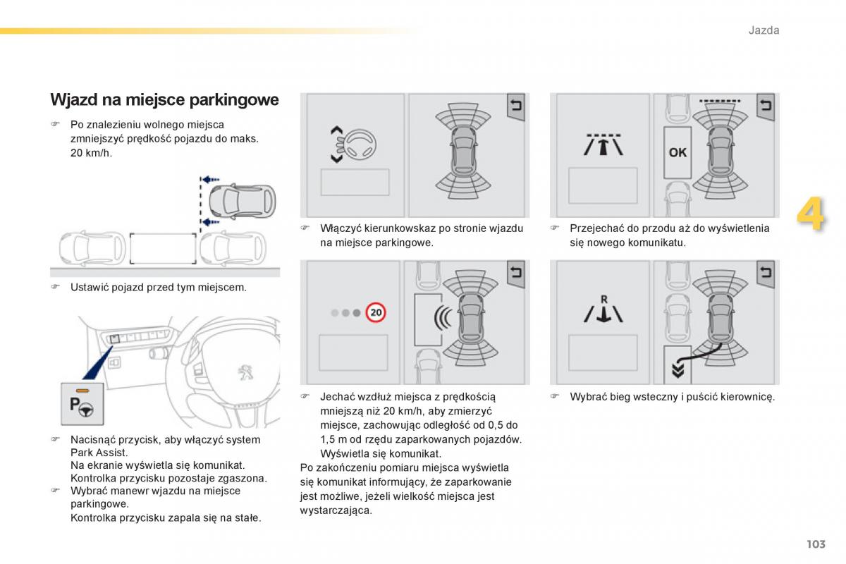 Peugeot 208 instrukcja obslugi / page 105