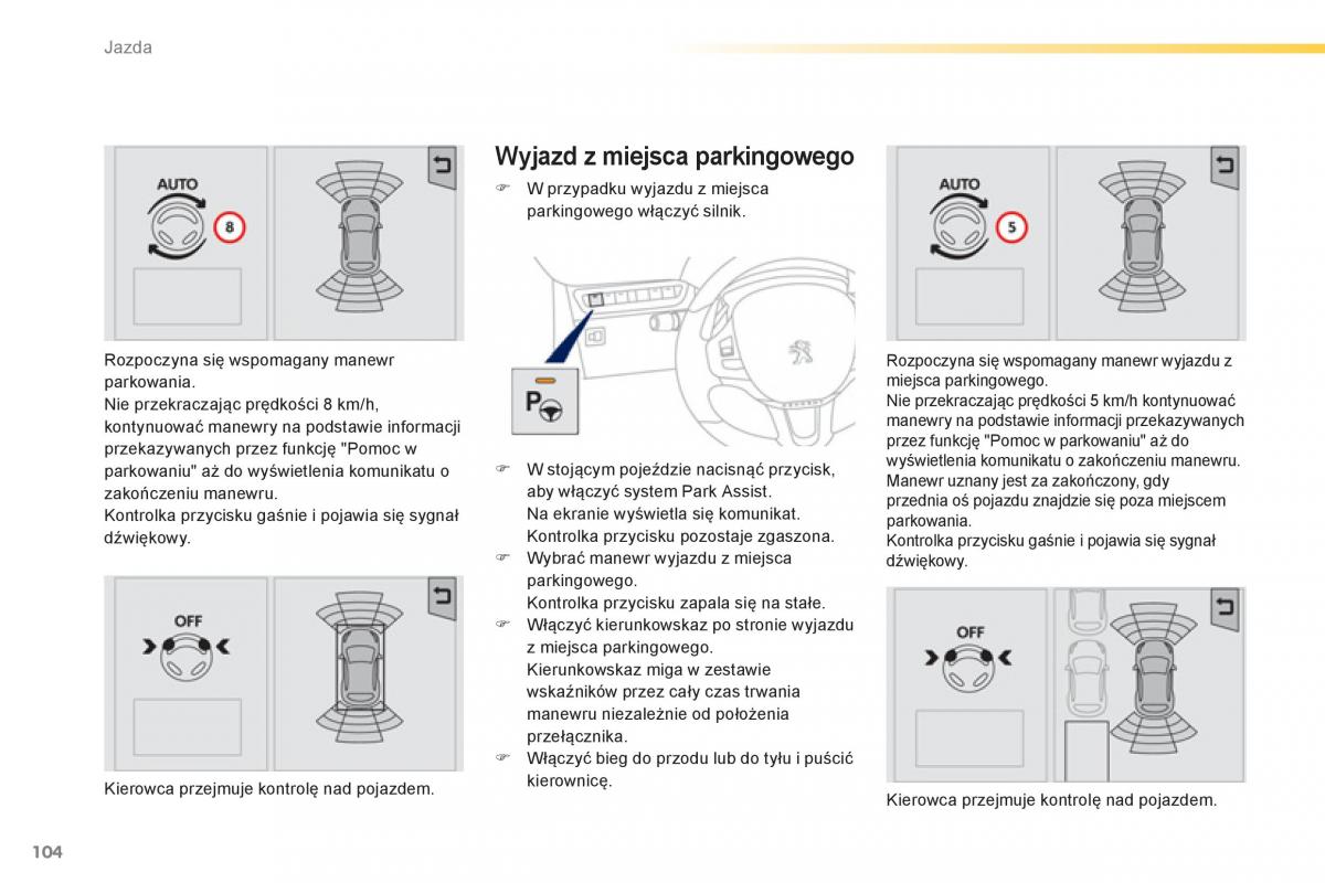 Peugeot 208 instrukcja obslugi / page 106