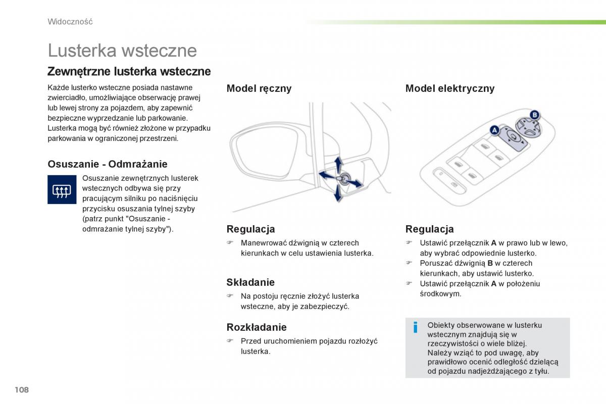 Peugeot 208 instrukcja obslugi / page 110