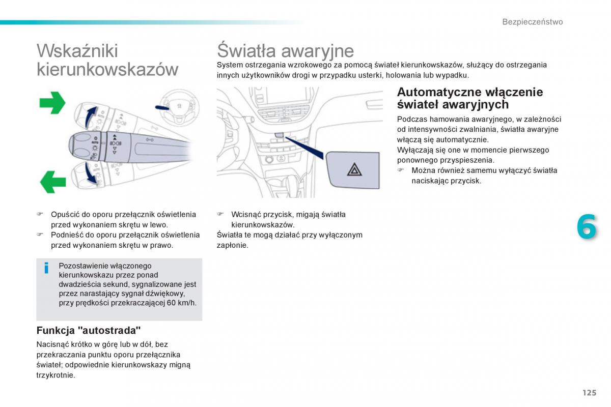 Peugeot 208 instrukcja obslugi / page 127