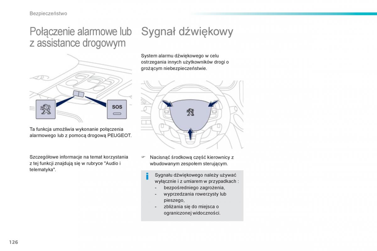 Peugeot 208 instrukcja obslugi / page 128