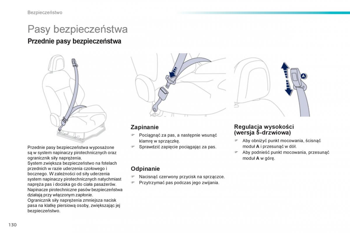 Peugeot 208 instrukcja obslugi / page 132