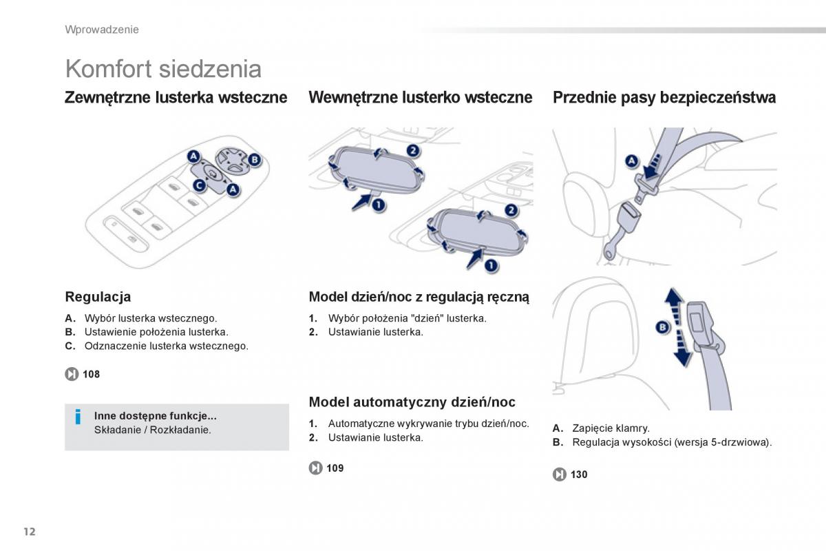 Peugeot 208 instrukcja obslugi / page 14