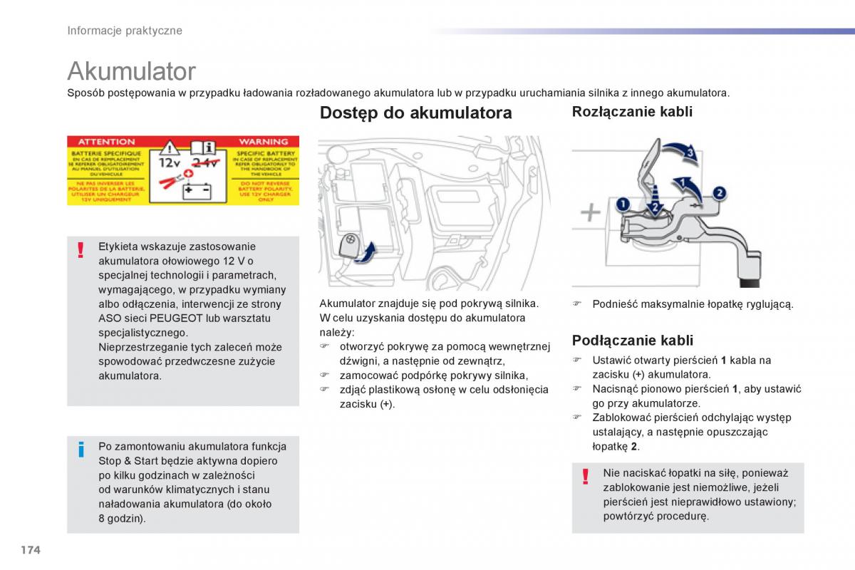 Peugeot 208 instrukcja obslugi / page 176