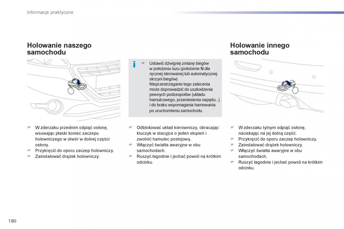 Peugeot 208 instrukcja obslugi / page 182