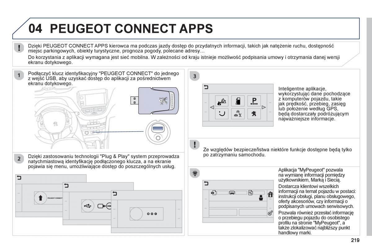 Peugeot 208 instrukcja obslugi / page 221