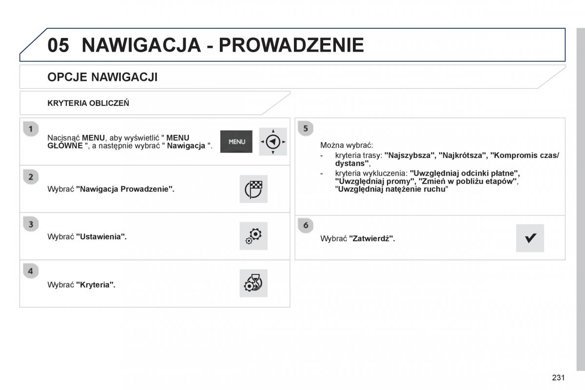 Peugeot 208 instrukcja obslugi / page 233