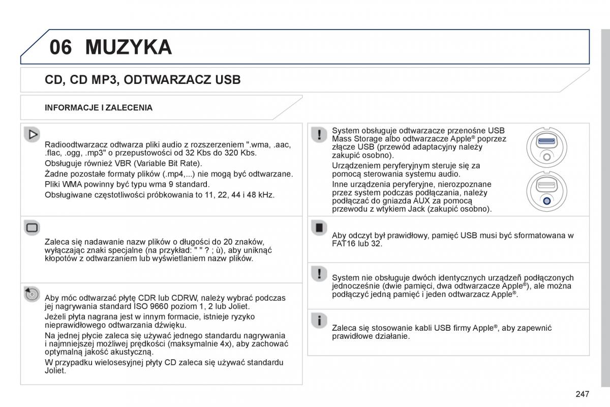 Peugeot 208 instrukcja obslugi / page 249