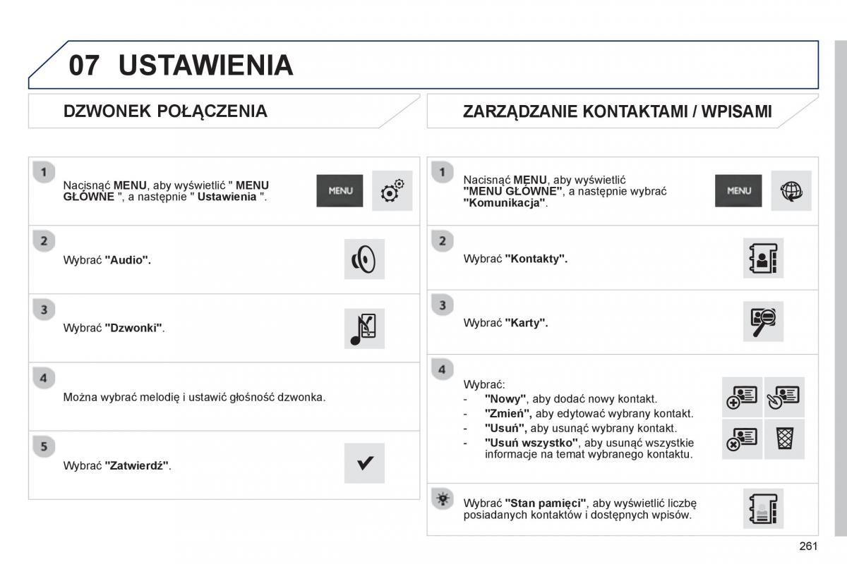 Peugeot 208 instrukcja obslugi / page 263