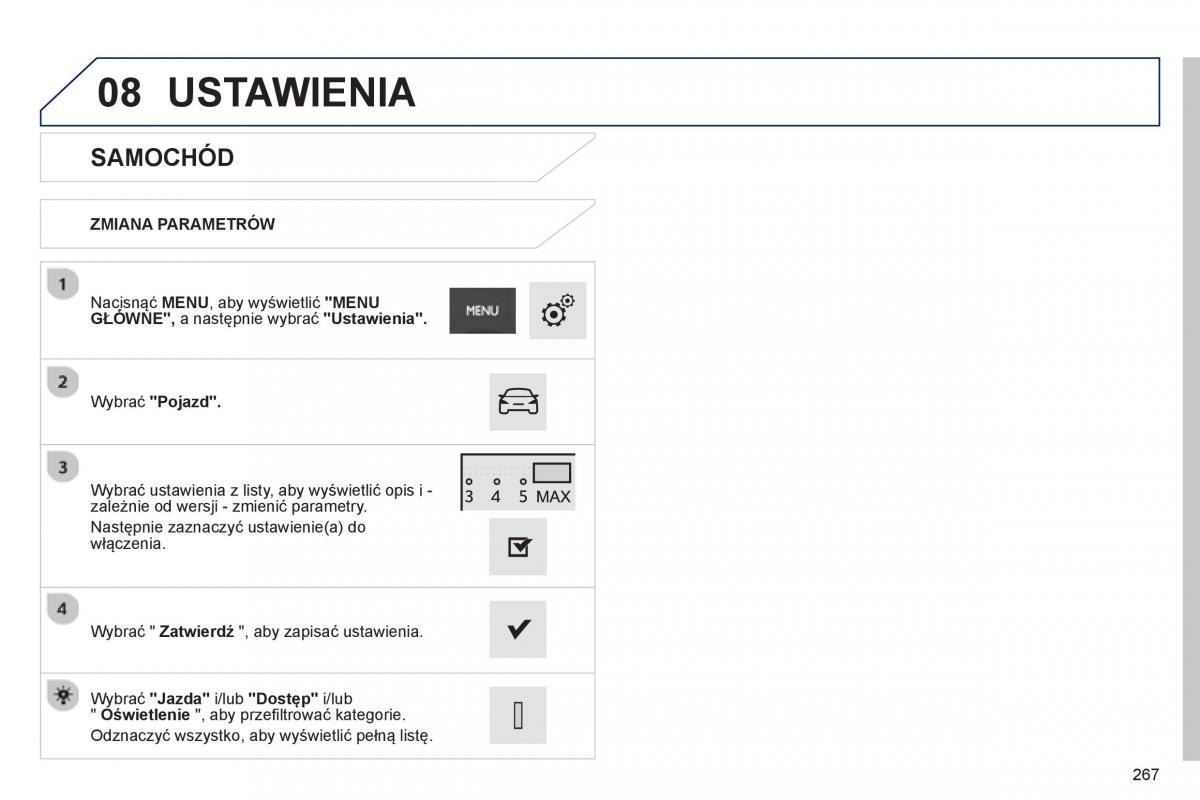 Peugeot 208 instrukcja obslugi / page 269