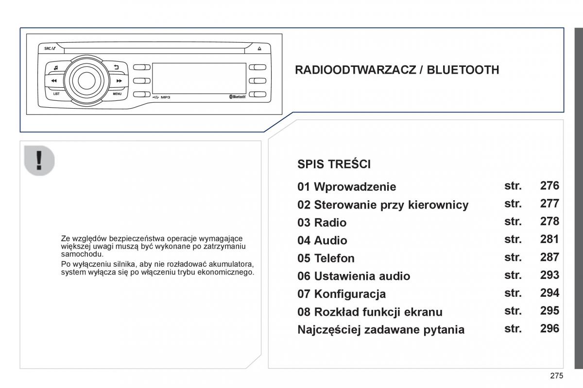 Peugeot 208 instrukcja obslugi / page 277