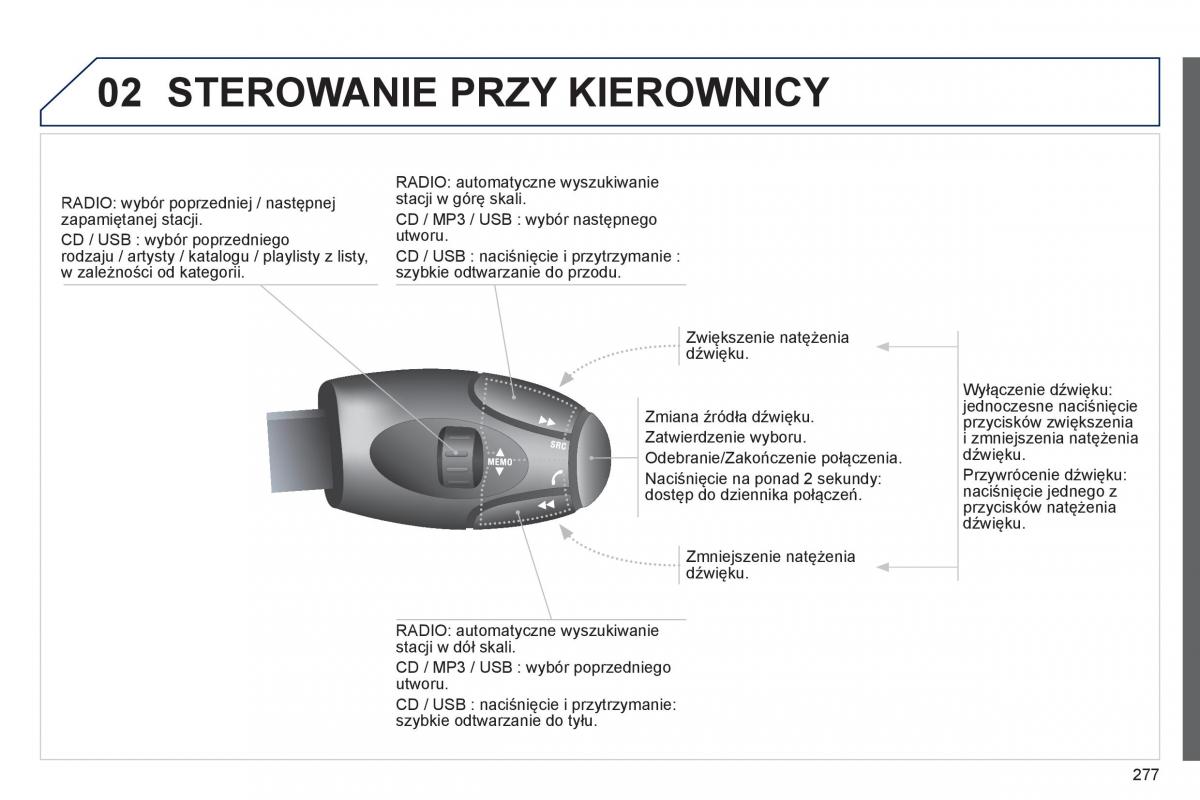 Peugeot 208 instrukcja obslugi / page 279