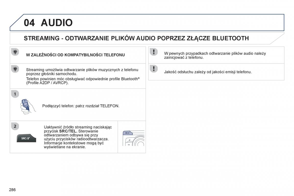 Peugeot 208 instrukcja obslugi / page 288