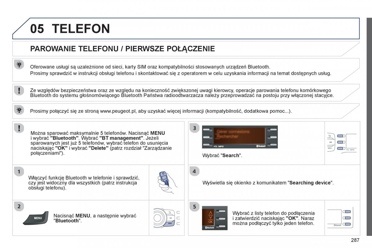 Peugeot 208 instrukcja obslugi / page 289