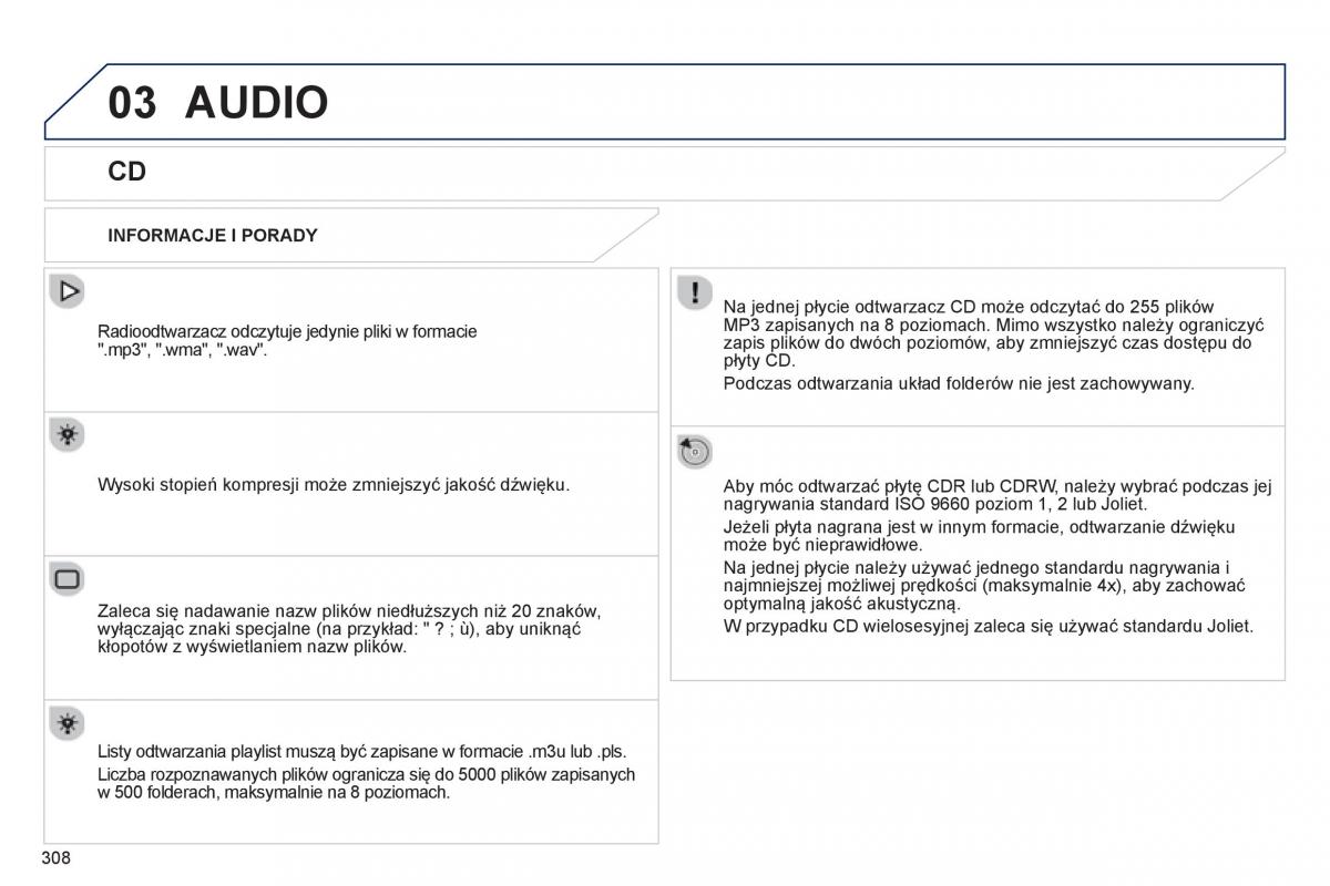 Peugeot 208 instrukcja obslugi / page 310