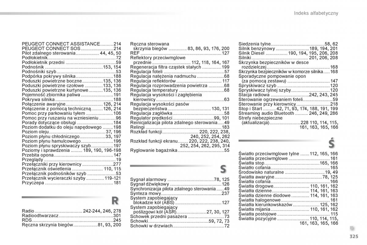 Peugeot 208 instrukcja obslugi / page 327