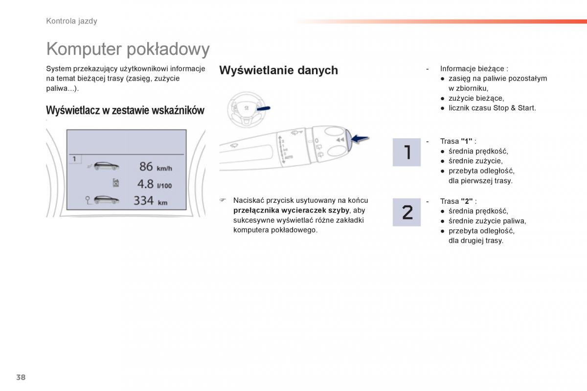 Peugeot 208 instrukcja obslugi / page 40