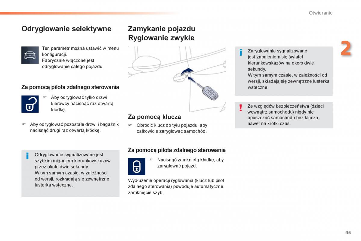 Peugeot 208 instrukcja obslugi / page 47