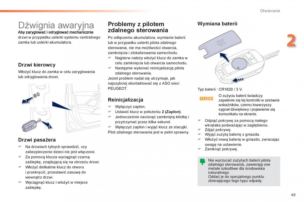 Peugeot 208 instrukcja obslugi / page 51