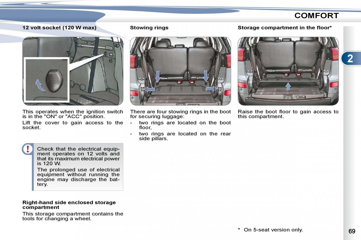 Peugeot 4007 owners manual / page 57