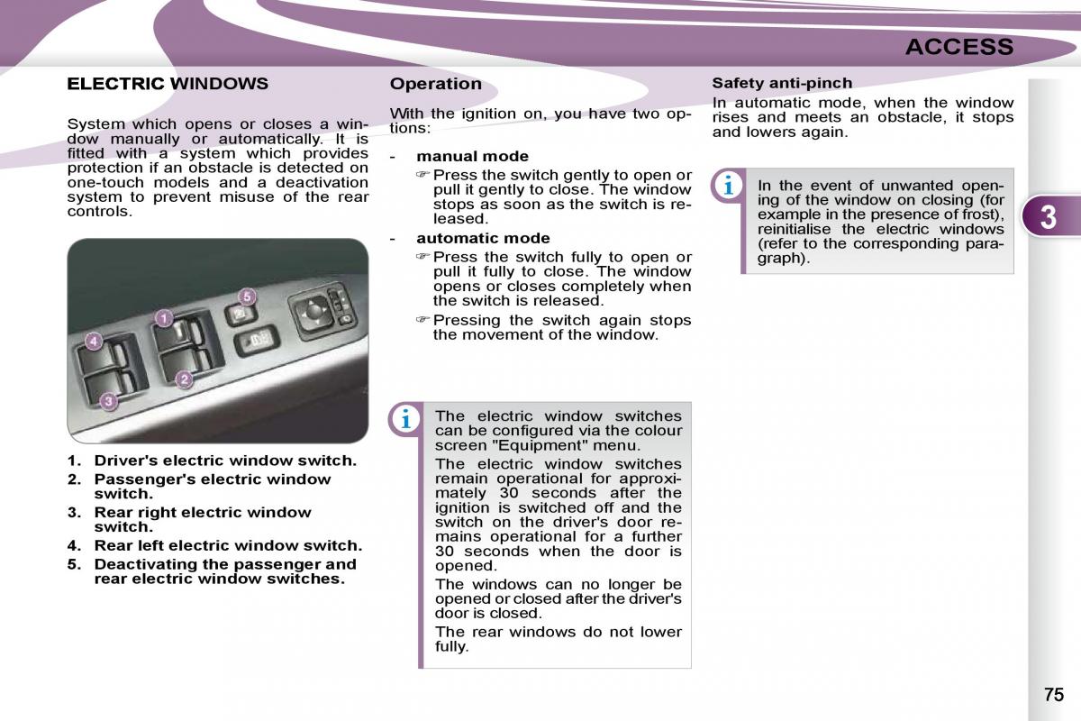 Peugeot 4007 owners manual / page 66