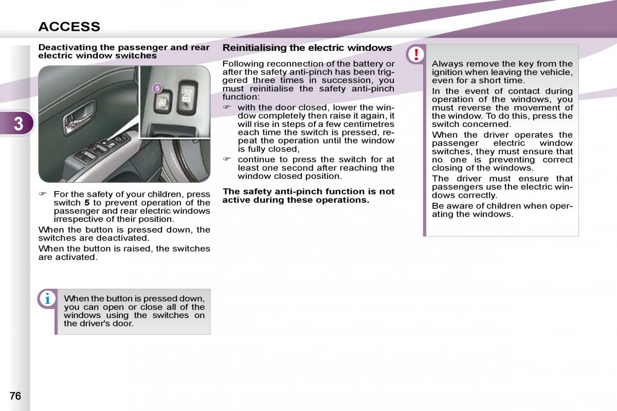 Peugeot 4007 owners manual / page 67