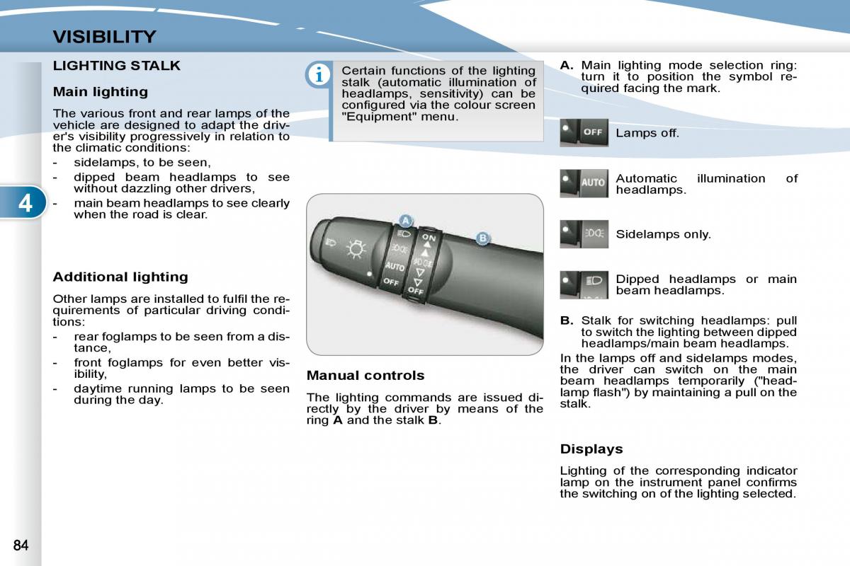 Peugeot 4007 owners manual / page 78