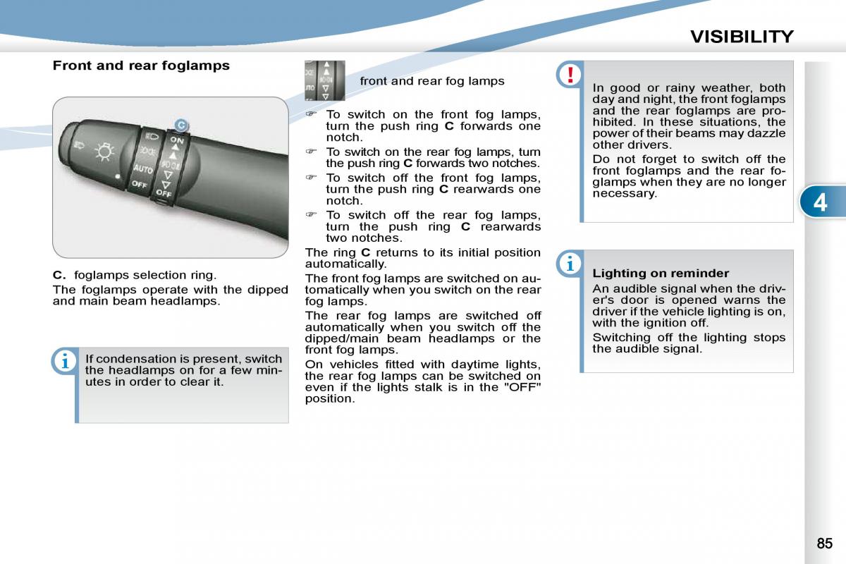 Peugeot 4007 owners manual / page 79