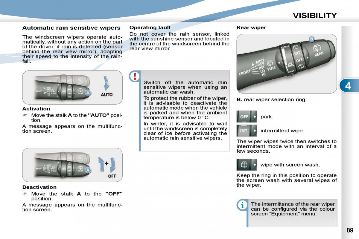 Peugeot 4007 owners manual / page 84