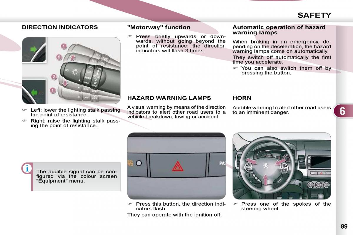 Peugeot 4007 owners manual / page 94