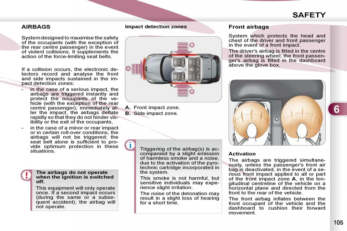 Peugeot 4007 owners manual / page 100