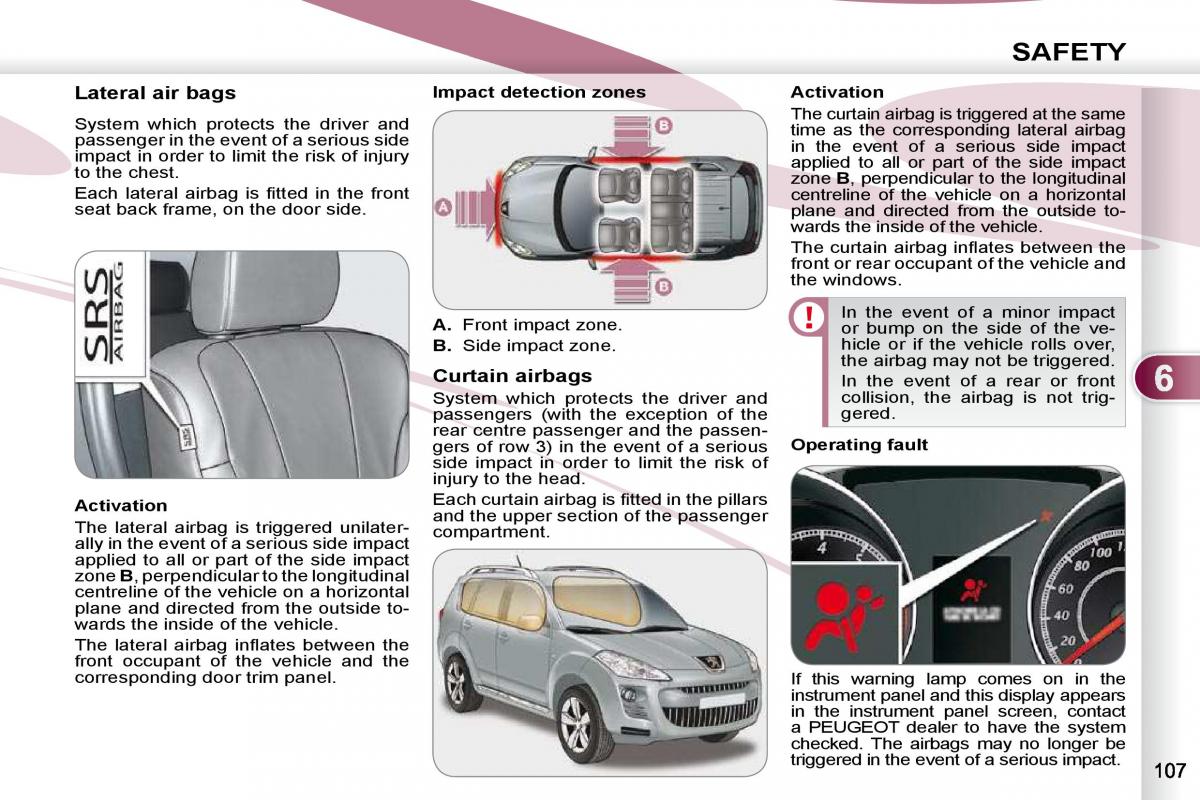 Peugeot 4007 owners manual / page 102