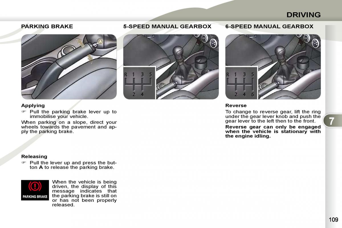 Peugeot 4007 owners manual / page 104