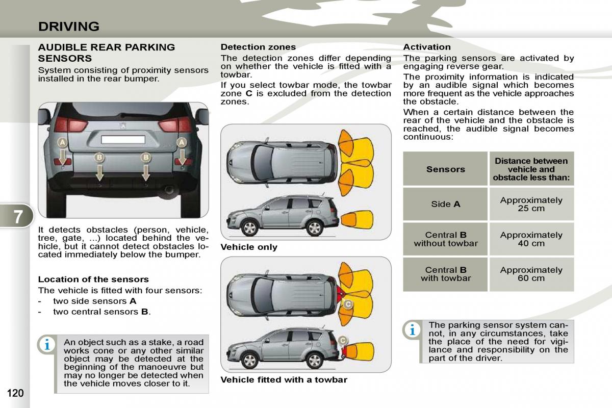 Peugeot 4007 owners manual / page 115