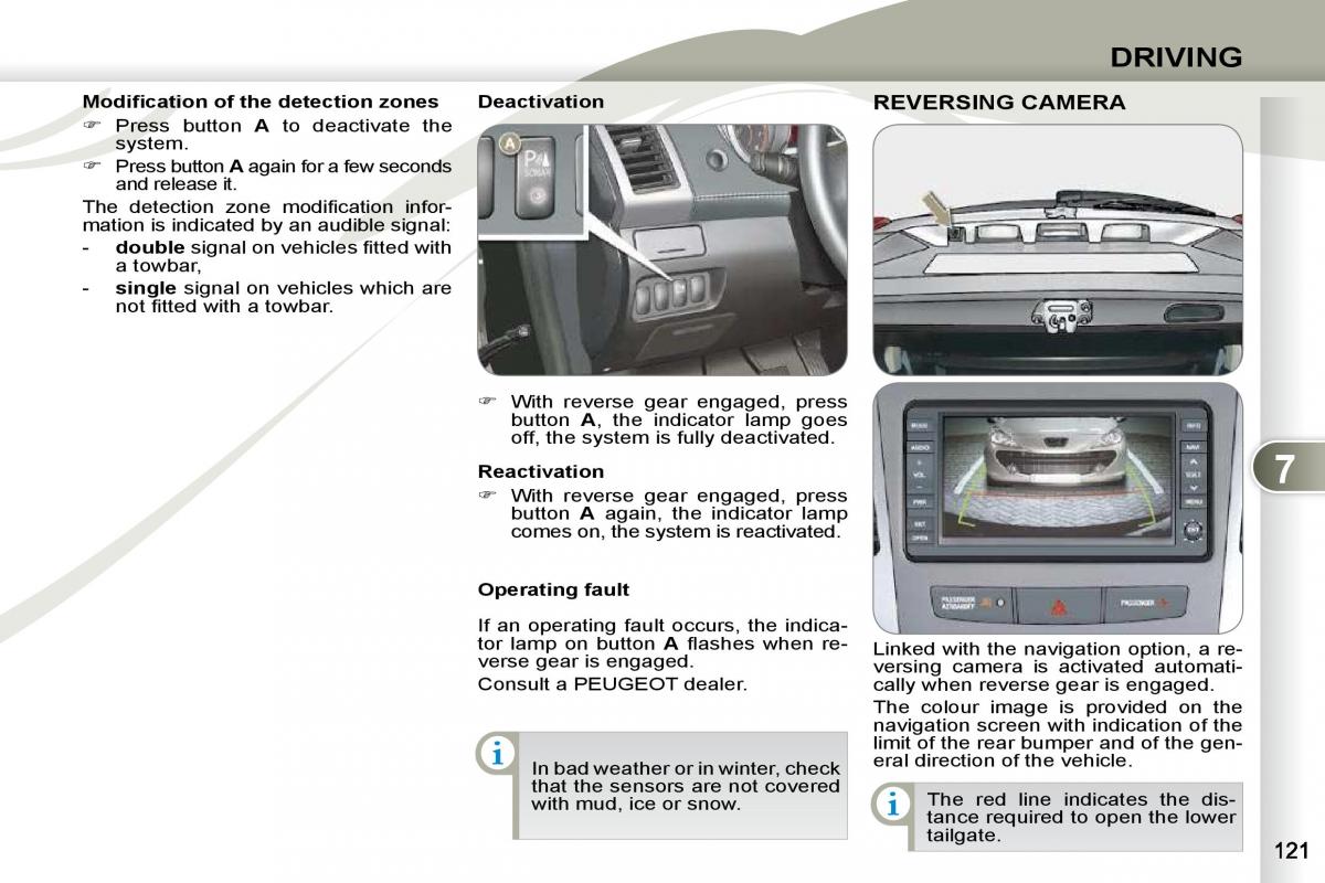 Peugeot 4007 owners manual / page 116