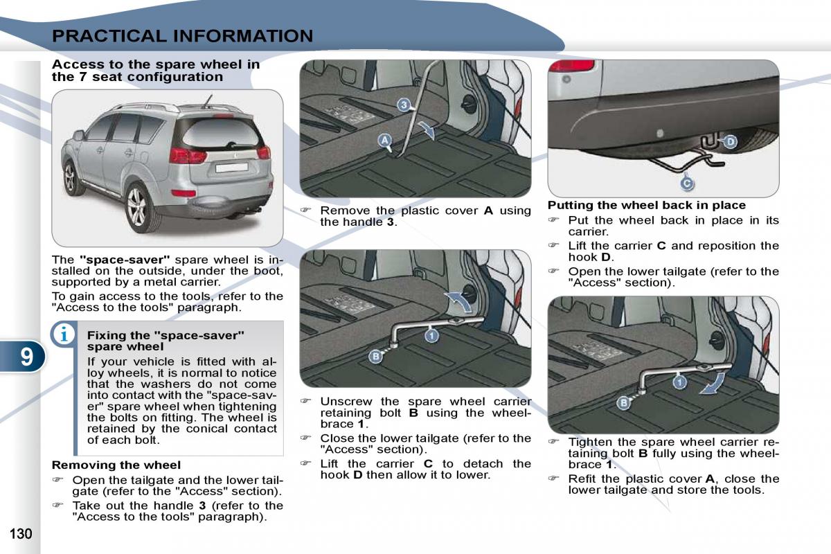 Peugeot 4007 owners manual / page 126