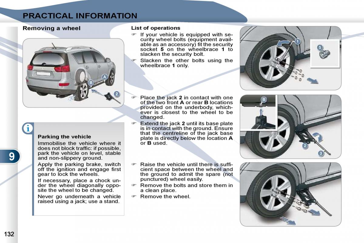 Peugeot 4007 owners manual / page 128